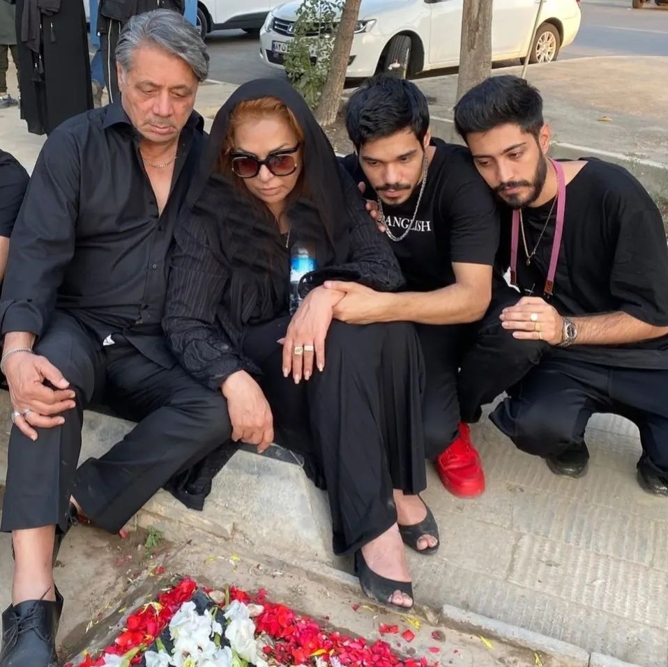 چهره افسرده و رنجور نسرین مقانلو و همسرش پس از گذشت 2 هفته از فوت ارشیا !!