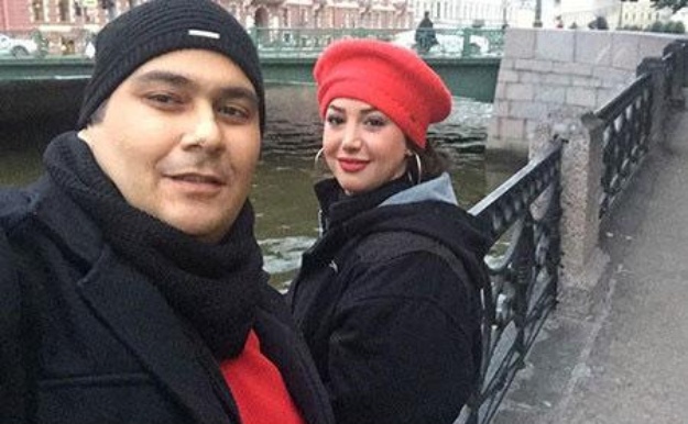 خارجگردی رضا داودنژاد و همسر جان در یک مکان رویایی !!