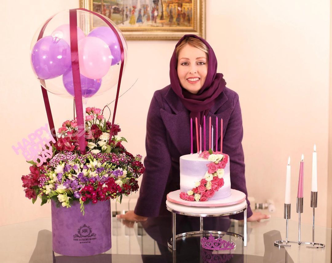 جشن تولد مجری احوالپرسی / تم و کیک تولد خانم مجری با استایلی متفاوت !