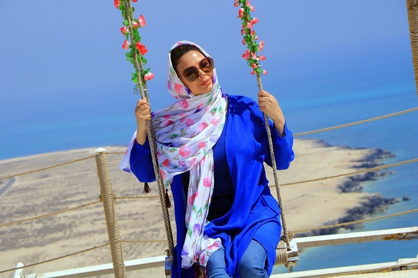 چهره نقاشی شده ی خانم بازیگر سوژه خنده کاربران شد !!