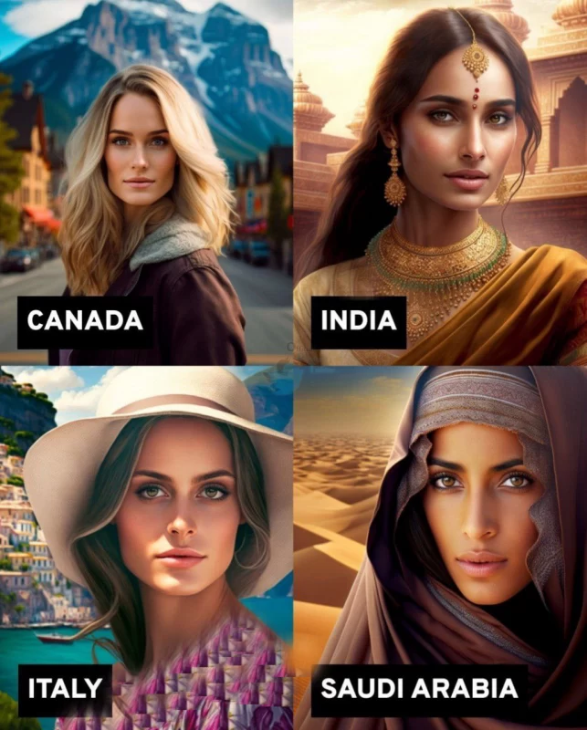 اگر کشورها زن بودند چه شکلی بودند ؟!!