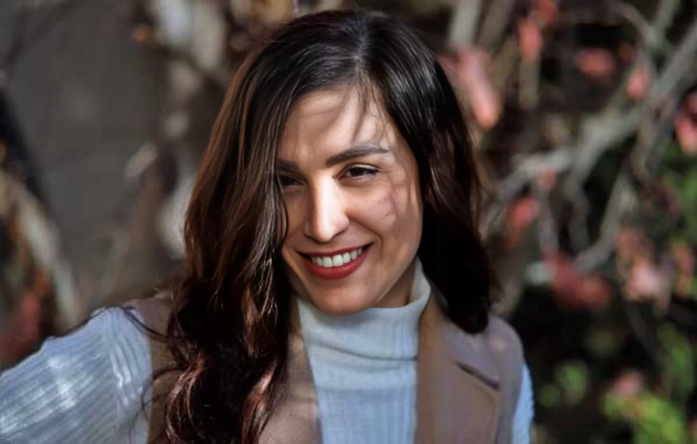 چهره ی ساره بازیگر سوری سریال حبیب خارج از قاب تلویزیون