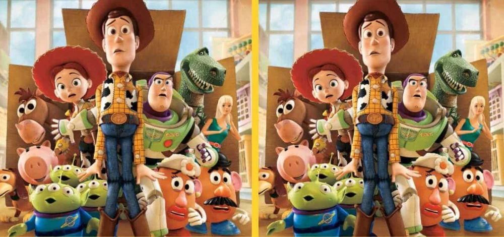 خیلی تیزی اگه ۲ تفاوت بین تصاویر Toy Story را پیدا کنی!