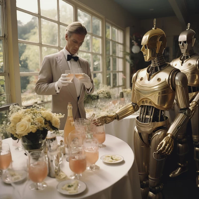 وقتی در آینده با ربات ها به مهمونی میری !