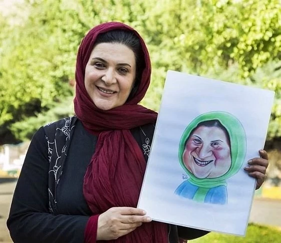 ذوق زدگی ریما رامین فر از دیدن کاریکاتور خنده دارش