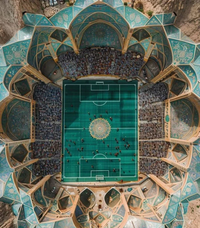 تصاویر / ورزشگاهی با معماری ایرانی