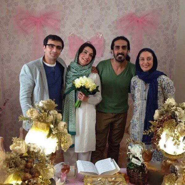 قابی دیدنی از حضور هدیه تهرانی در مراسم عقد الیکا و امین