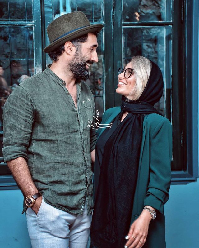 هادی کاظمی و همسرش