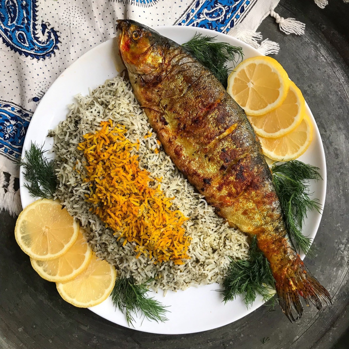روش پخت ماهی عربی مسگوف