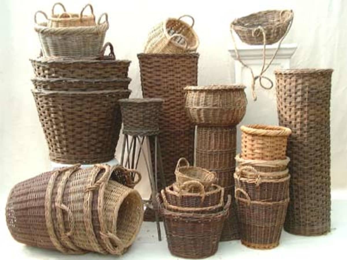 چگونه سبد حصیری 