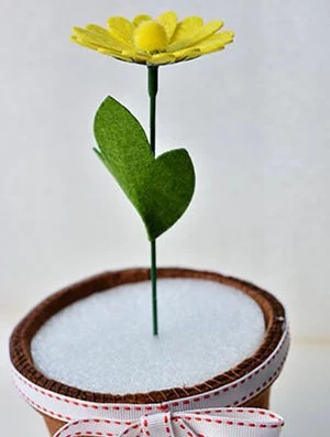 مونتاژ گلدان نمدی