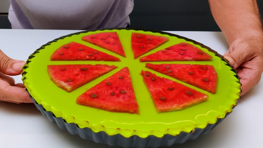 تهیه تارت ژله ای هندوانه