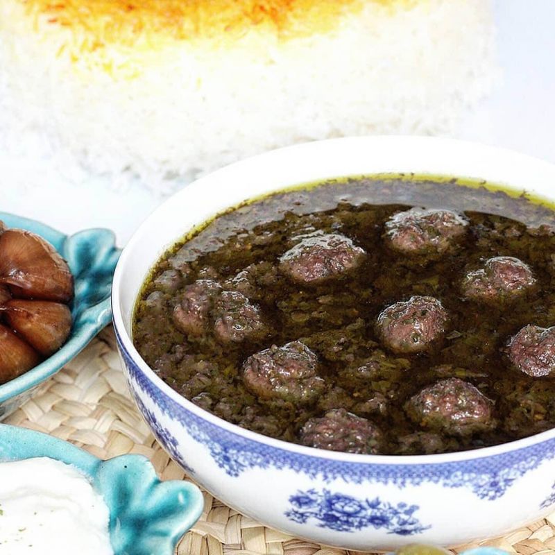 طرز تهیه خورش اناربیج گیلانی (شمالی) با مرغ یا گوشت