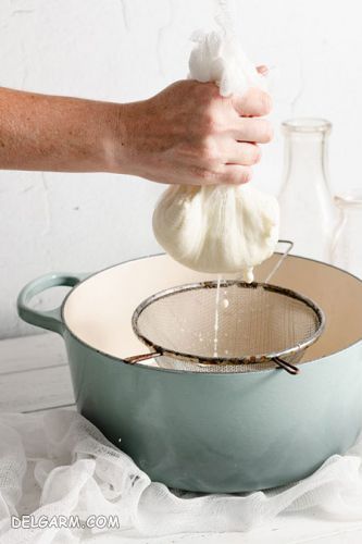 آموزش تصویری جهت تهیه پنیر ریکوتا