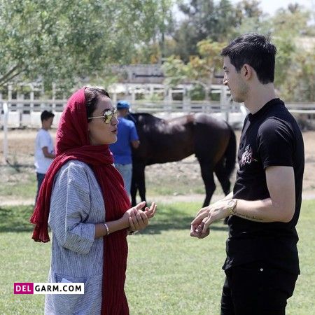 بهاره افشاری در بغل سردار ازمون