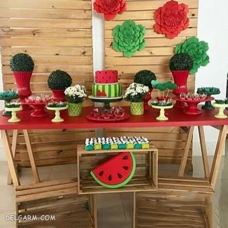 آرایش سفره شب یلدا برای مدارس