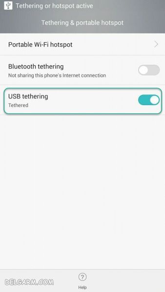 اتصال اینترنت گوشی به کامپیوتر