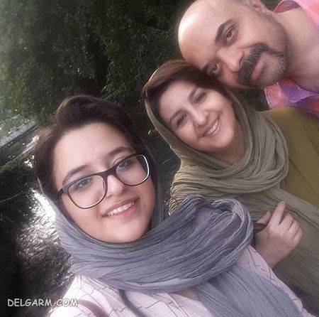 سلفی جالب آرش نوذری به همراه همسر و دخترش