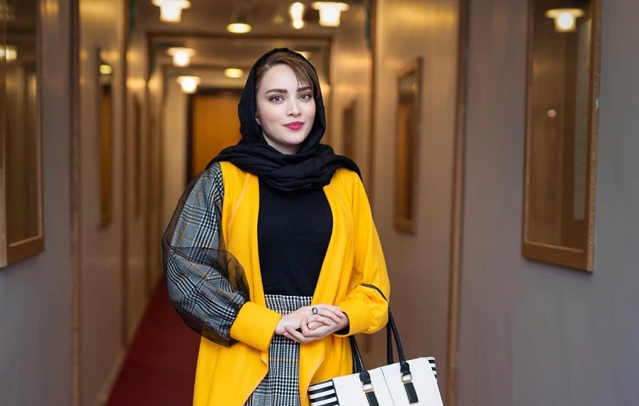 استایل خاص بهنوش طباطبایی در نشست خبری روزهای رادیو + عکس