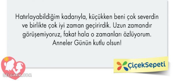 پیام تبریک روز مادر به زبان ترکی