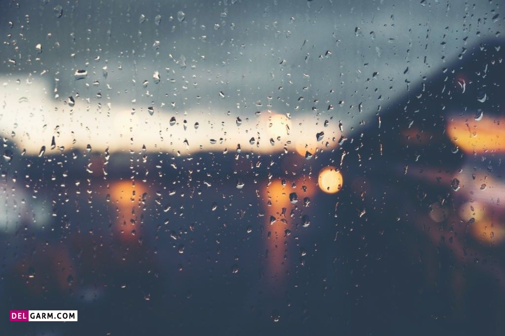 عکس باران واقعی