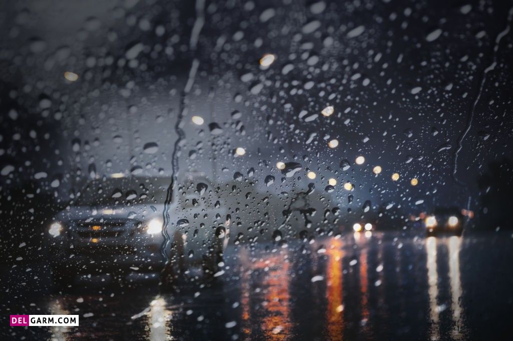 عکس باران واقعی