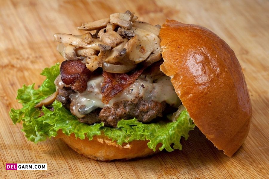 طرز تهیه ساندویچ ماشروم برگر