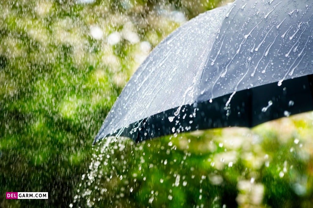 عکس باران و پنجره