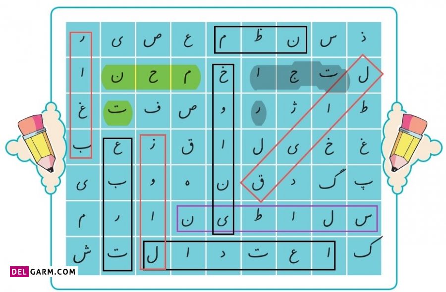 حل تمرین درس شانزدهم نگارش ششم
