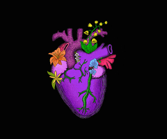  تصویر زمینه قلب بنفش متحرک