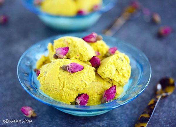 فیلم طرز تهیه بستنی سنتی زعفرانی/طرز تهیه بستنی سنتی زعفرانی با ثعلب