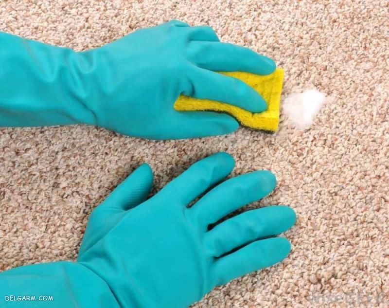 پاک کردن لکه چای از روی فرش دستباف