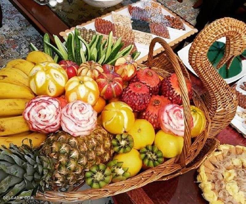 تزیین میوه برای مهمانی ساده