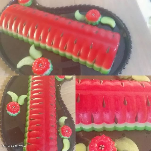 تزیین ژله به شکل انار