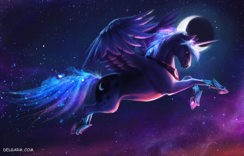  عکس کارتونی اسب تک شاخ