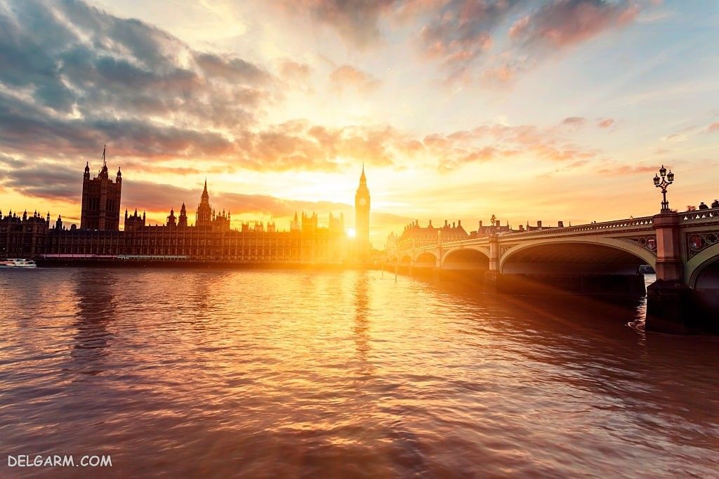 عکس طلوع خورشید طبیعی