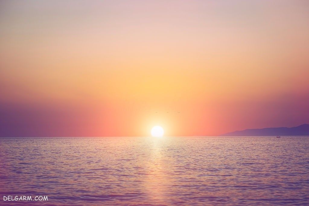 عکس طلوع خورشید طبیعی