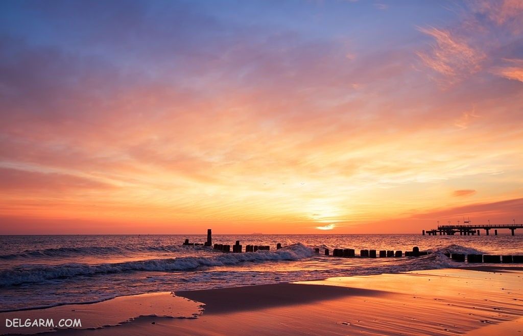 عکس طلوع خورشید طبیعی