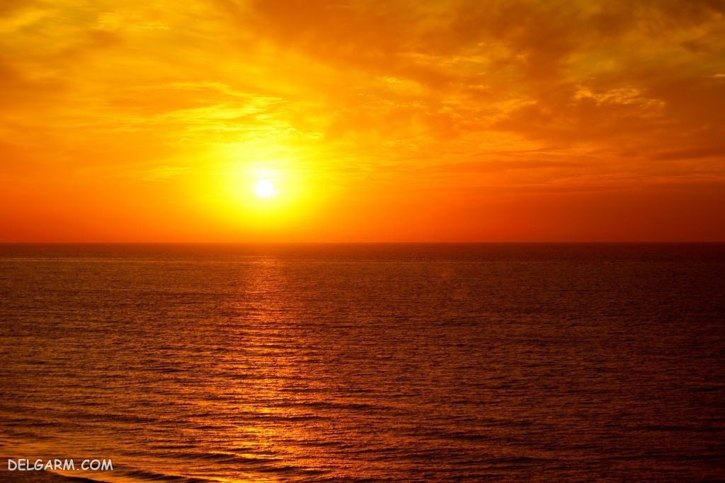 عکس طلوع خورشید طبیعی