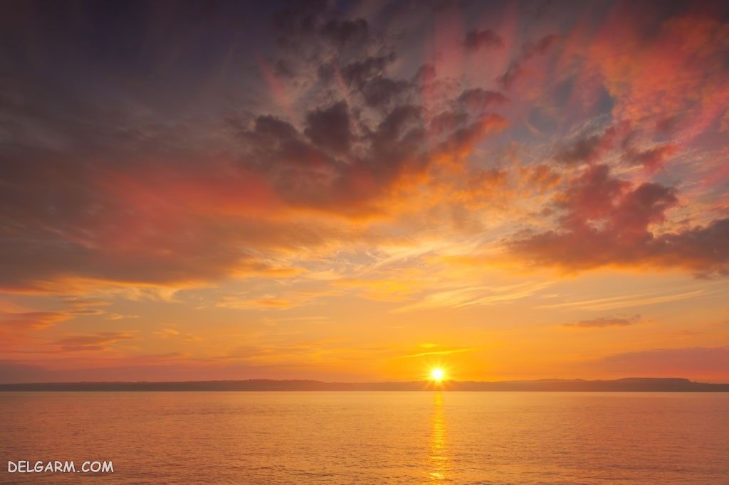 عکس طلوع خورشید طبیعی