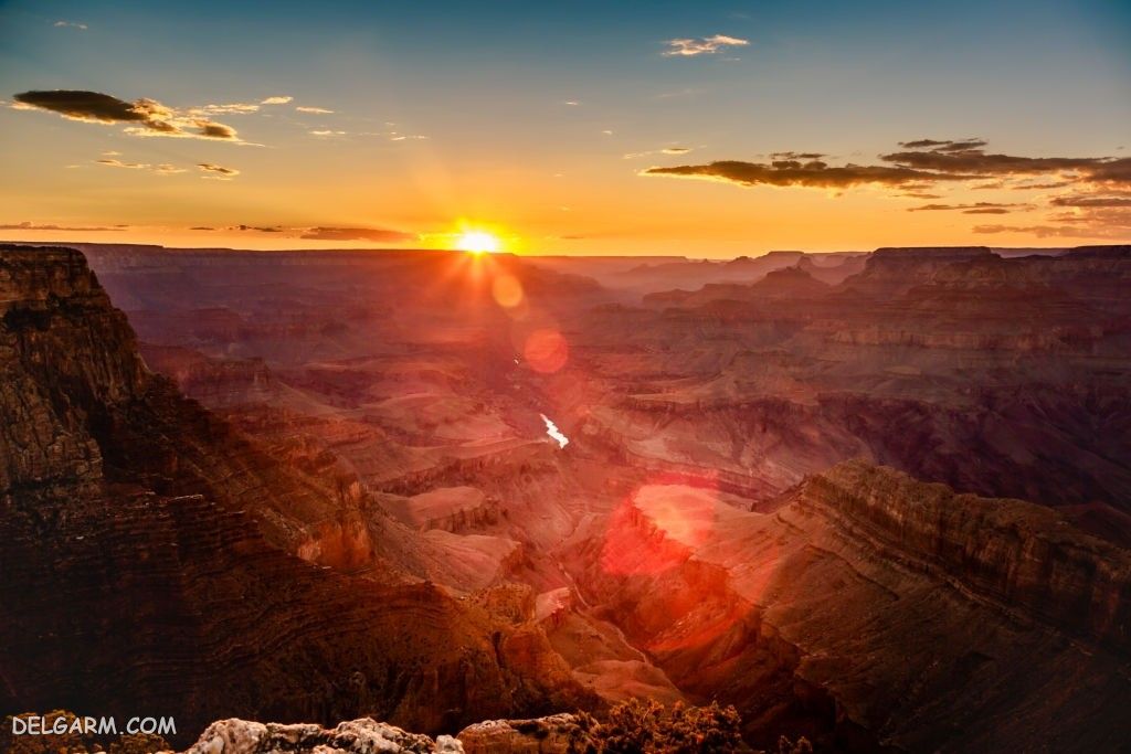 عکس طلوع خورشید طبیعی