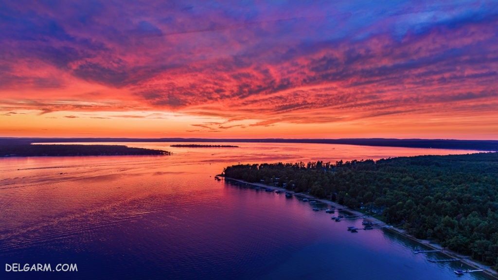 عکس طلوع خورشید طبیعی