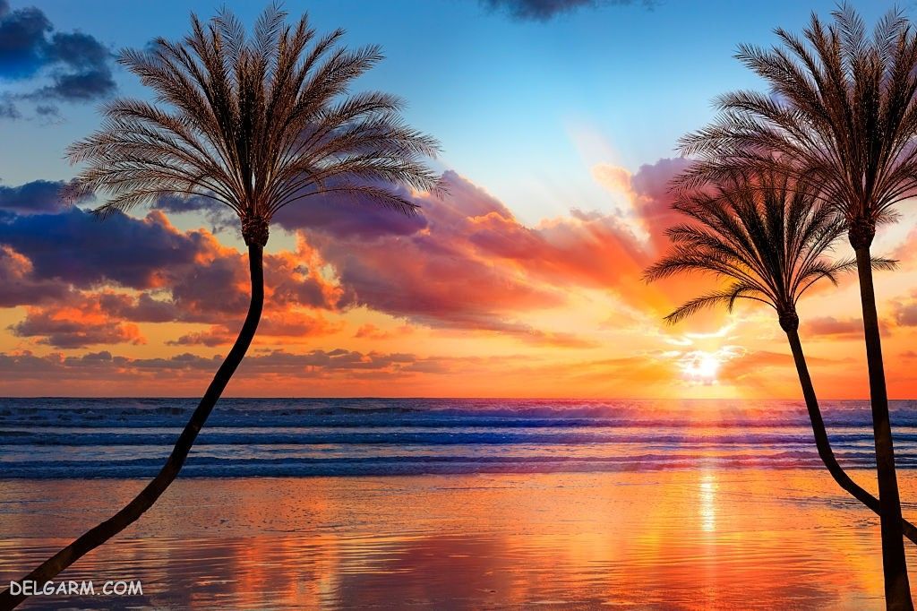 عکس طلوع خورشید طبیعی