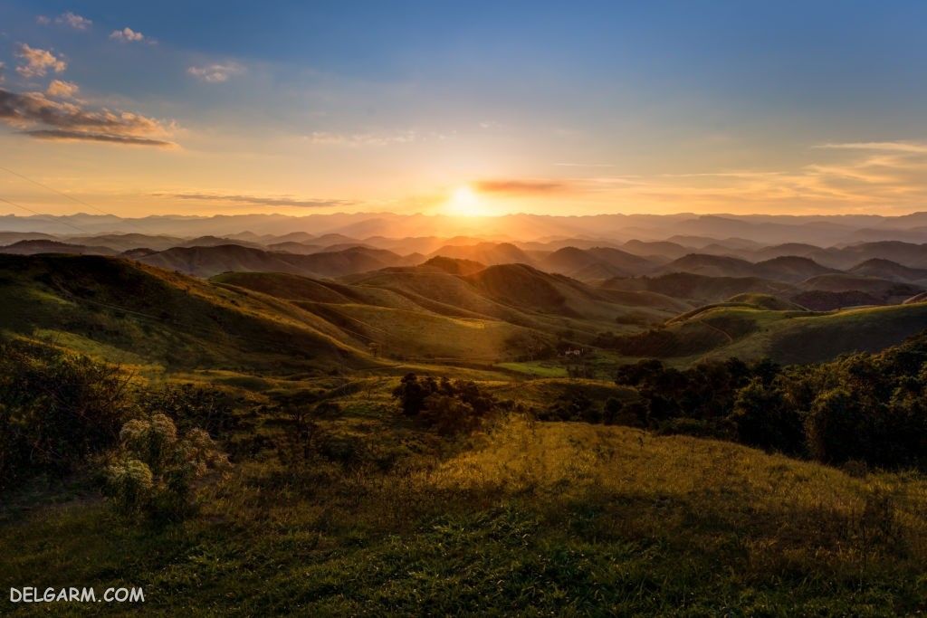 عکس طلوع خورشید طبیعی