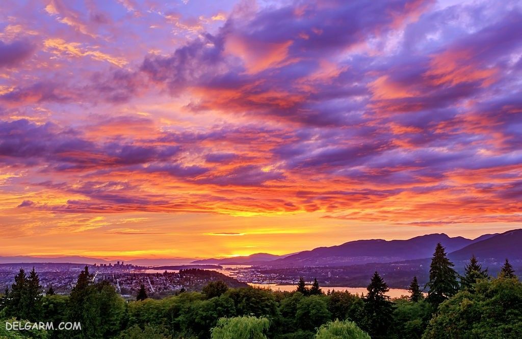 عکس طلوع خورشید طبیعی