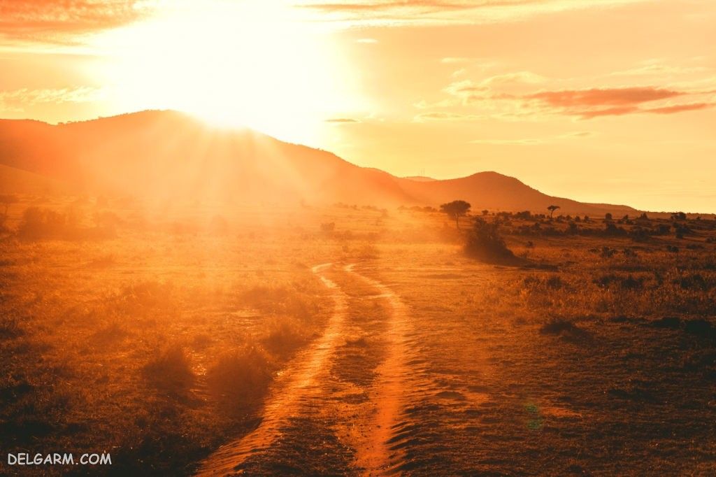 عکس طلوع خورشید طبیعی