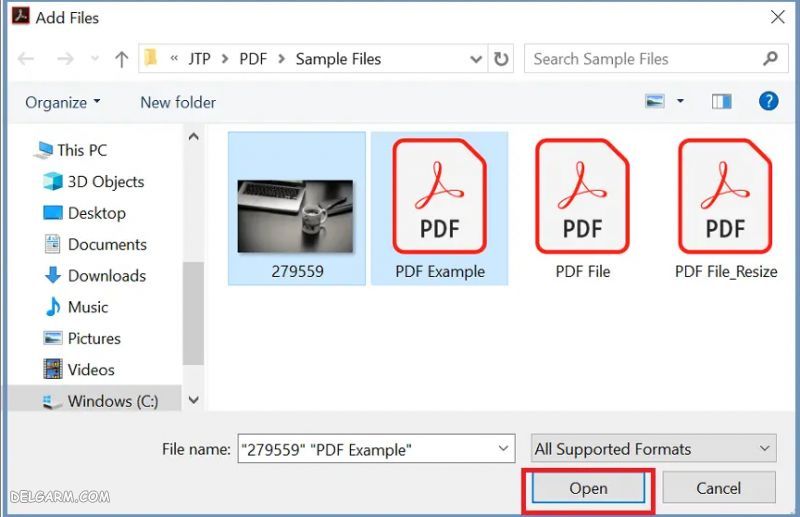 ترکیب فایل های PDF در ویندوز