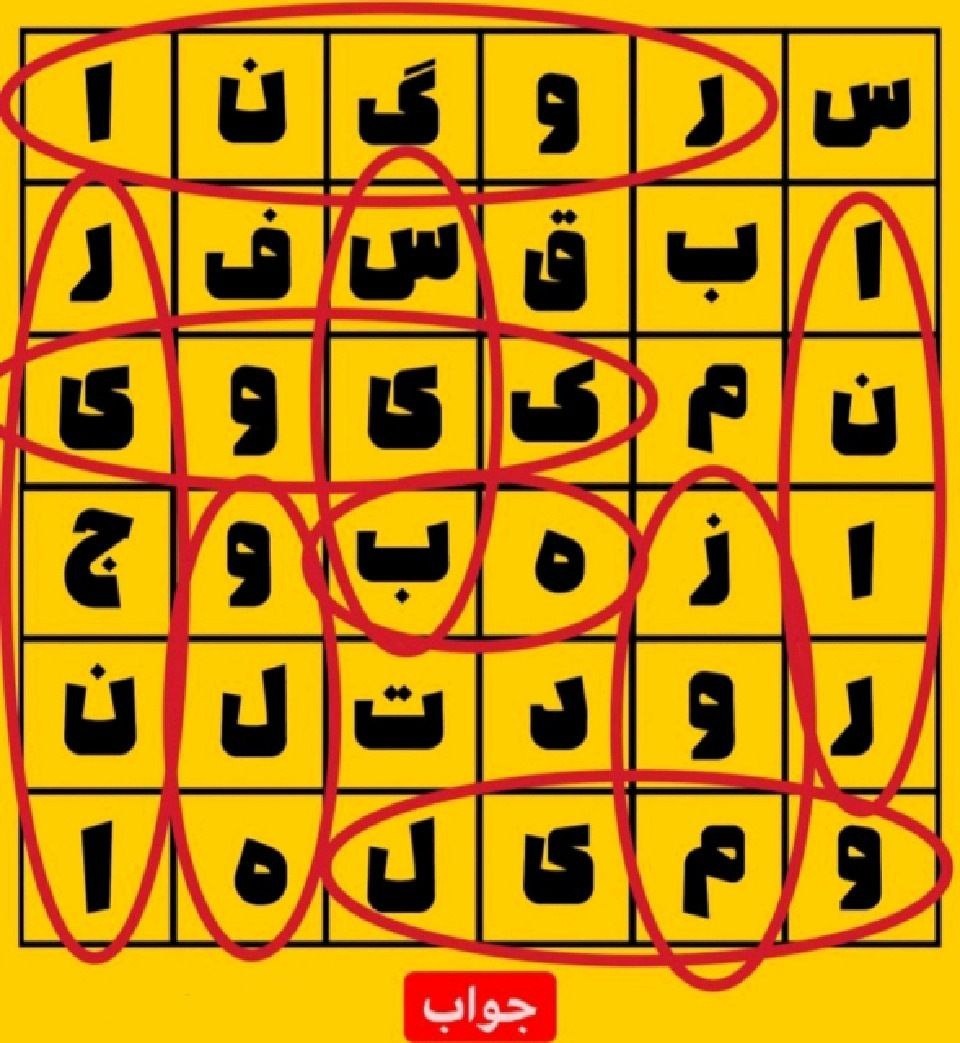 8 تا اسم میوه پیدا کنید؟! / تست هوش