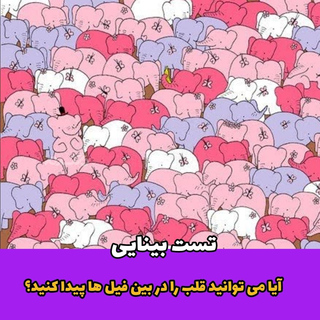 آیا میتوانید قلب را پیدا کنید؟ / تست بینایی