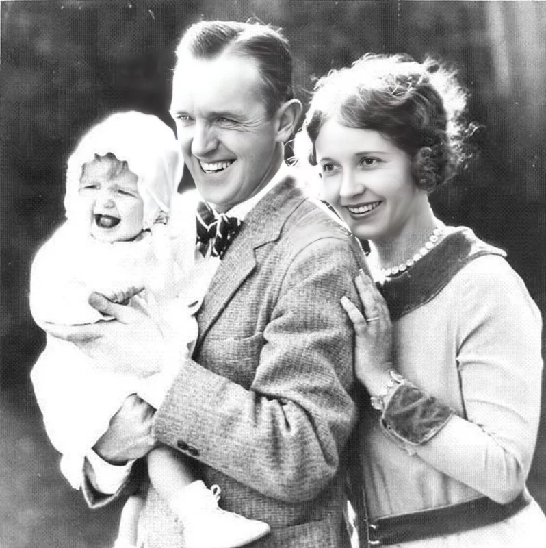 تصاویر کمیاب از لورل و هاردی در کنار همسرشان